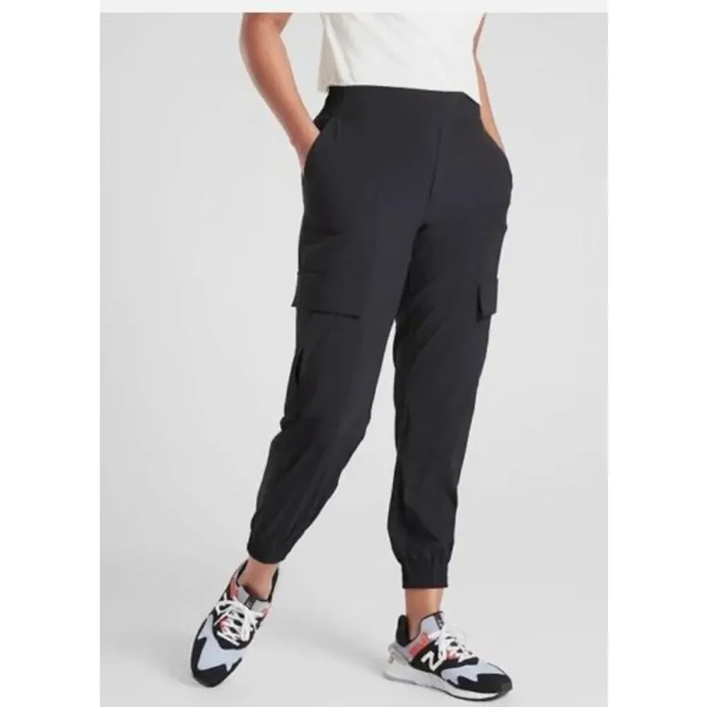 Athleta Women’s Size‎ 12 Chelsea Black Utility Jogger Pants Athleisure Casual